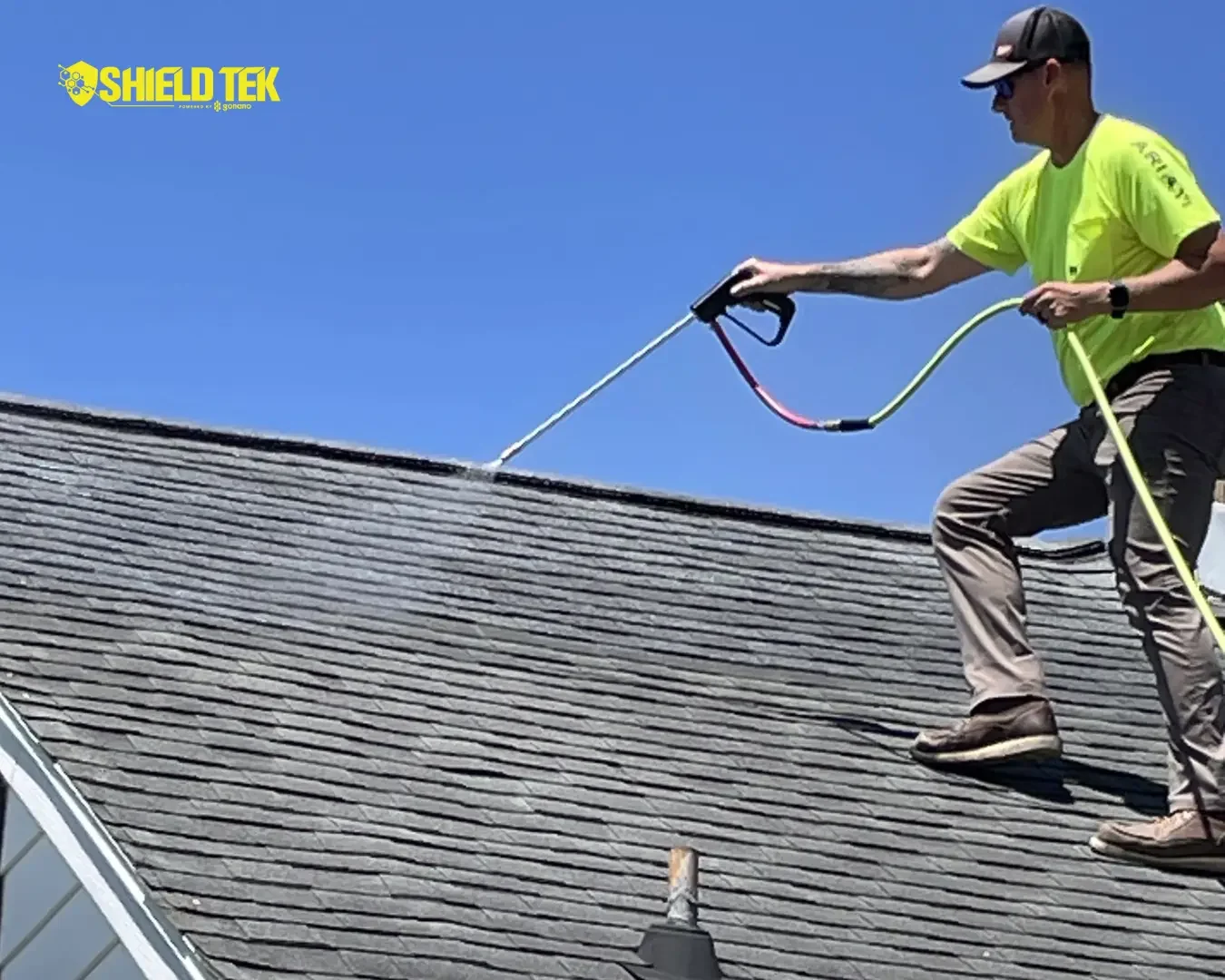 A ShieldTek roof treatment project